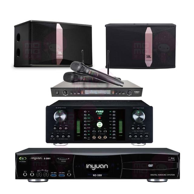 【音圓】S-2001 N2-350+FNSD A-300N+SR-889PRO+JBL Ki510(點歌機4TB+擴大機+無線麥克風+喇叭)