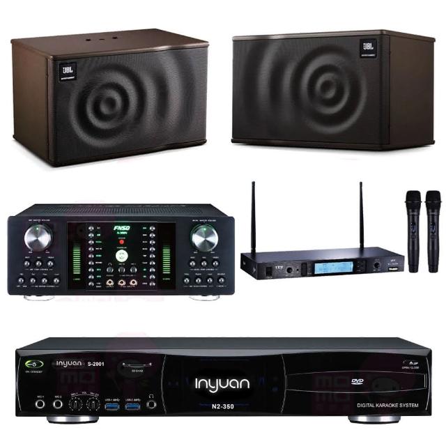 【音圓】S-2001 N2-350+FNSD A-300N+TR-5600+JBL MK12(點歌機4TB+擴大機+無線麥克風+喇叭)