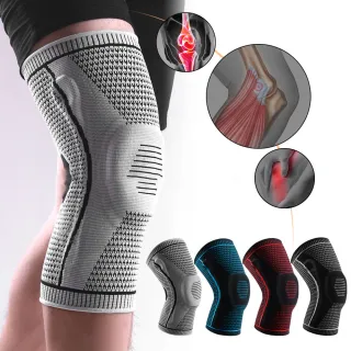 【OMG】專業運動護膝 針織透氣護膝套 戶外登山/跑步/籃球/騎行膝蓋防護套