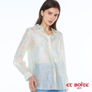 【BLUE WAY】女款 幻彩長版透膚 襯衫-ET BOITE箱子