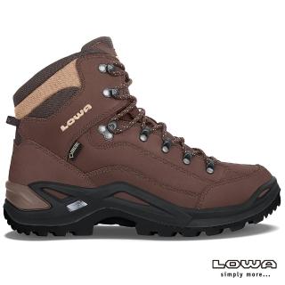 【LOWA】男 中筒多功能健行鞋 寬楦 咖啡棕 RENEGADE GTX MID WIDE(LW310968-0442/防水登山鞋)