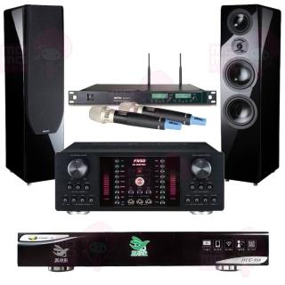 【點將家】DCC-899+FNSD AK-9800 PRO+ACT-65II+KTF P-889(點歌機4TB+擴大機+無線麥克風+卡拉OK喇叭)