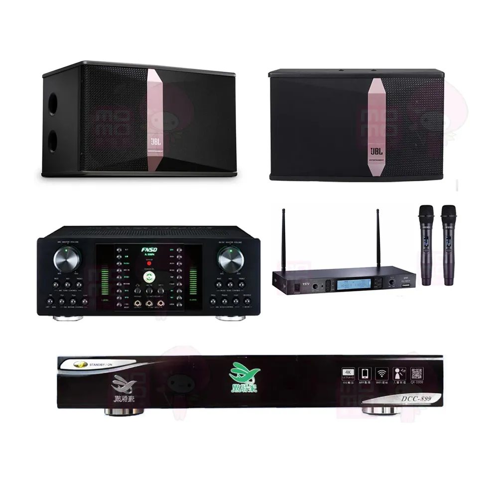 【點將家】DCC-899+FNSD A-300N+TR-5600+JBL Ki510(點歌機4TB+擴大機+無線麥克風+喇叭)