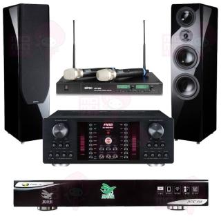【點將家】DCC-899+FNSD AK-9800 PRO+ACT-880+KTF P-889(點歌機4TB+擴大機+無線麥克風+卡拉OK喇叭)