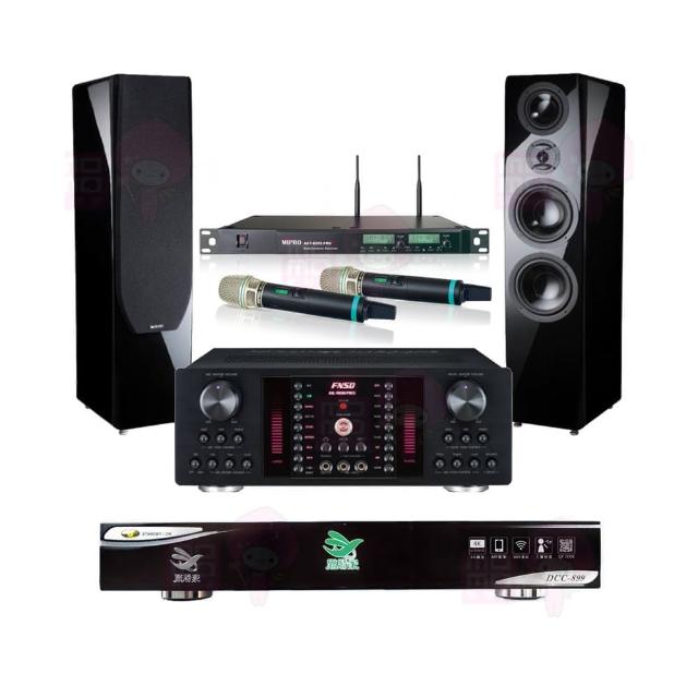 【點將家】DCC-899+FNSD AK-9800 PRO+ACT-8299PRO++KTF P-889(點歌機4TB+擴大機+無線麥克風+卡拉OK喇叭)