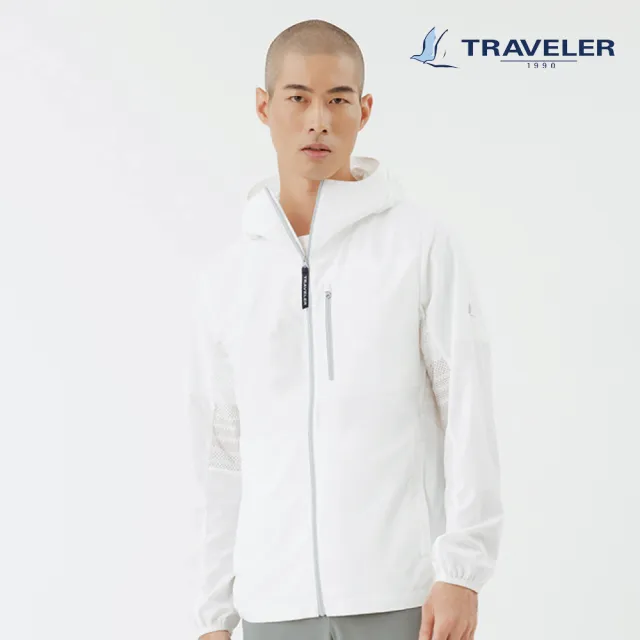 【TRAVELER 旅行者】22春夏新品-男款消臭自體收納抗UV外套_221TR207(防曬外套/防護面罩)