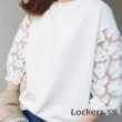 【Lockers 木櫃】春夏寬鬆蕾絲棉款七分袖上衣 L111030902(棉款七分袖)