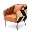 【Finara 費納拉】天然牛皮現代時尚設計款單椅(多款顏色)