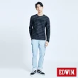 【EDWIN】男裝 503 EDGE LINE立體繡窄管牛仔褲(重漂藍)