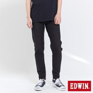【EDWIN】男裝 JERSEY迦績EJ6透氣錐型褲(黑色)