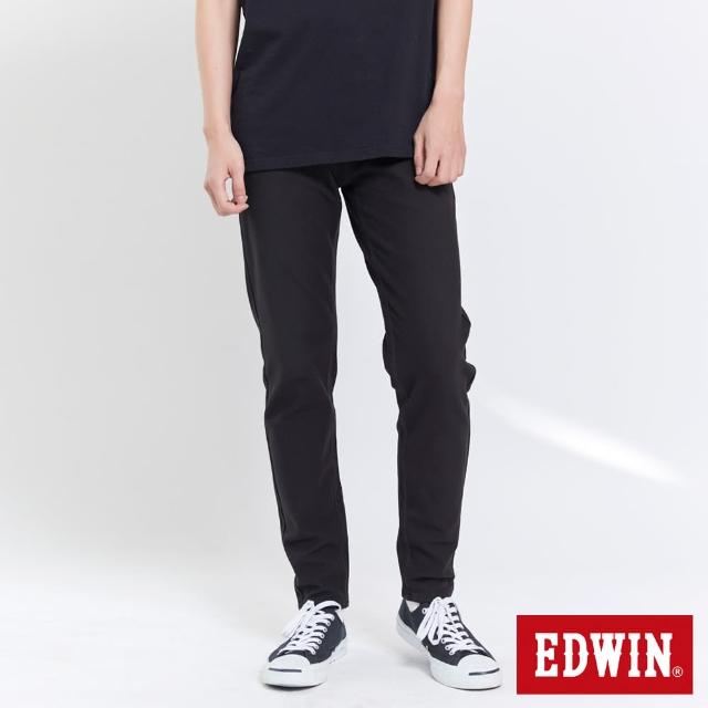 【EDWIN】男裝 JERSEY迦績EJ6透氣錐型褲(黑色)