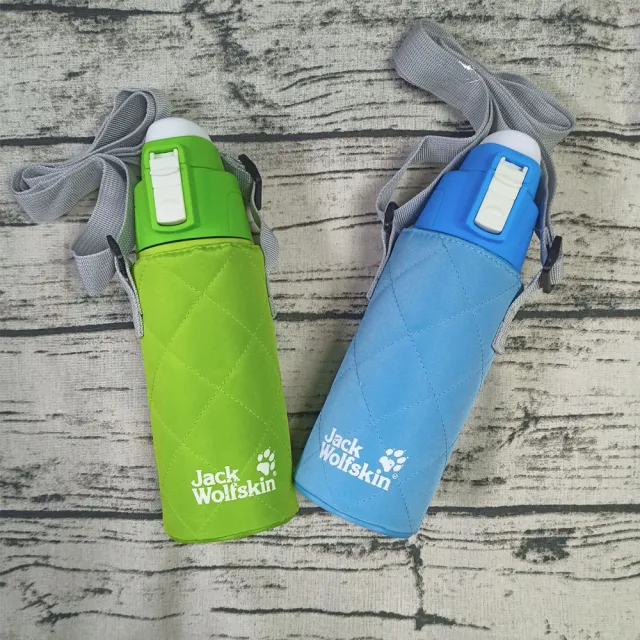 【Jack wolfskin 飛狼】304隨行真空彈跳保溫杯350ml附提袋 JW-806(全新福利品出清)