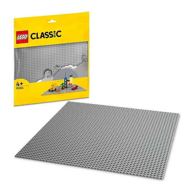 【LEGO 樂高】經典系列 11024 灰色底板(底板 底座 不含積木)