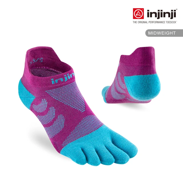 【Injinji】Ultra Run終極系列女五趾隱形襪(果醬紫)WAA6672(五趾襪 隱形襪 跑襪 機能襪)