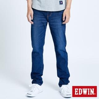 【EDWIN】男裝 JERSEYS迦績EJ7 透氣中腰錐型伸縮AB牛仔褲(原藍磨)