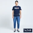 【EDWIN】江戶勝 男裝  紮染花牛仔鐘型褲(中古藍)