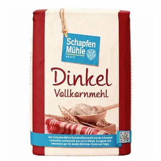 即期品【德國 Schapfen m☆hle】斯佩爾特全麥麵粉1KG(麵粉 麥 甜點 烘焙原料)