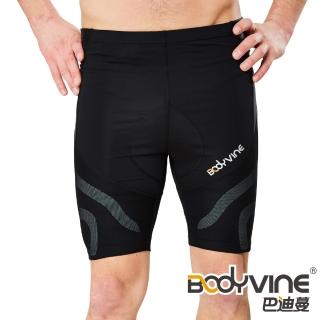 【BodyVine 巴迪蔓】肌穩貼紮運動壓縮短褲-男款(大腿強化穩固 CT-17800)