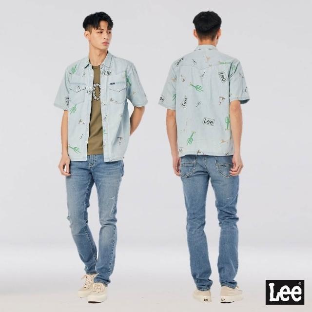 【Lee 官方旗艦】男裝 牛仔褲 / 涼感 705 中腰標準小直筒 淺藍洗水 / 101+  系列(LL220079449)