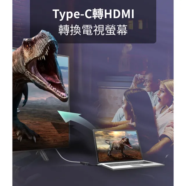 【Philips 飛利浦】DLK5529C 5合一 typeC/USB/HDMI☆HUB集線器(4K高畫質/可PD充電)