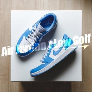 【NIKE GOLF】Air Jordan 1 Low Golf 低筒 男鞋 AJ1 喬丹 UNC 高爾夫球鞋 北卡藍(DD9315-100)