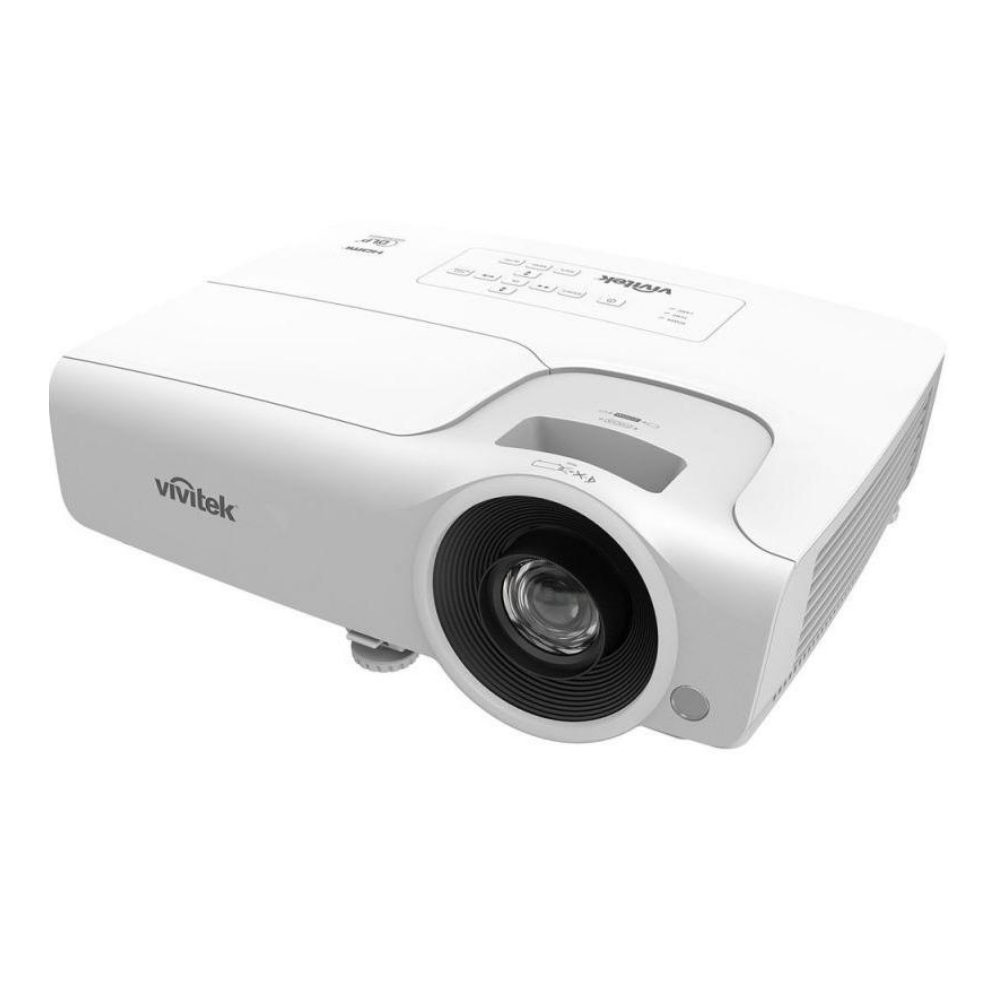 Vivitek 麗訊臺達 DX283ST 商務短焦投影機，採用3600ANSI流明高亮度燈泡光源，提供15,000:1高對比度，XGA (1024x768)解析度，支援4:3畫面比例。投射距離僅0.715m-1.53m，即可呈現56-120吋大畫面，適合會議室或小型空間使用。內建喇叭，AC100-240V電源供應，消耗功率250W，重量僅2.6kg，便於攜帶。尺寸33.1 x 24.4 x 10.5 cm，產地中國，一年保固。以上規格以原廠公告為準。