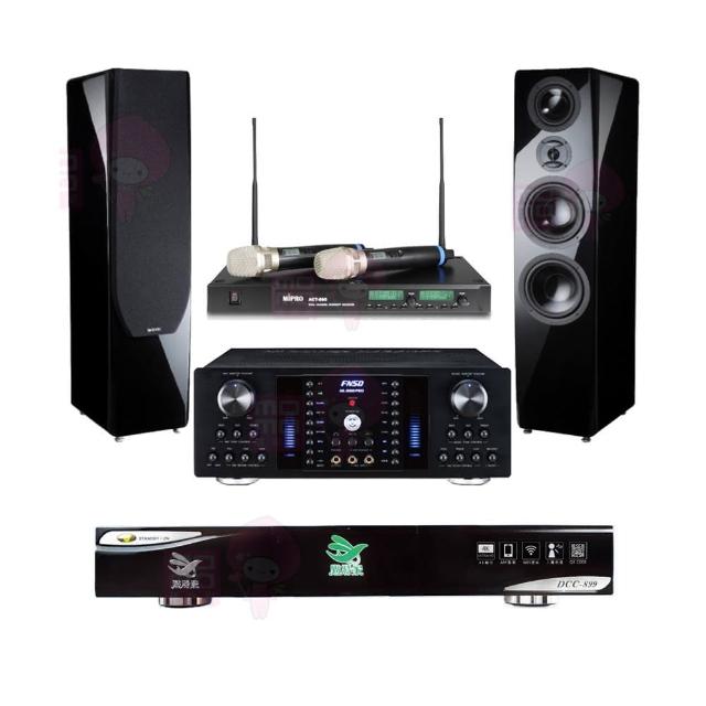 【點將家】DCC-899+FNSD AK-8800 PRO+ACT-880+KTF P-889(點歌機4TB+擴大機+無線麥克風+喇叭)