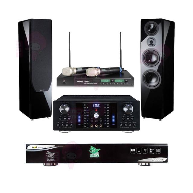 【點將家】DCC-899+FNSD AK-8800 PRO+ACT-880+KTF P-889(點歌機4TB+擴大機+無線麥克風+喇叭)