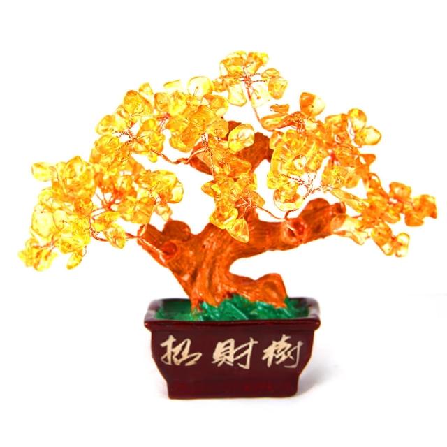 【菩提居】黃水晶招財樹*1入(催財+招財開運必備)