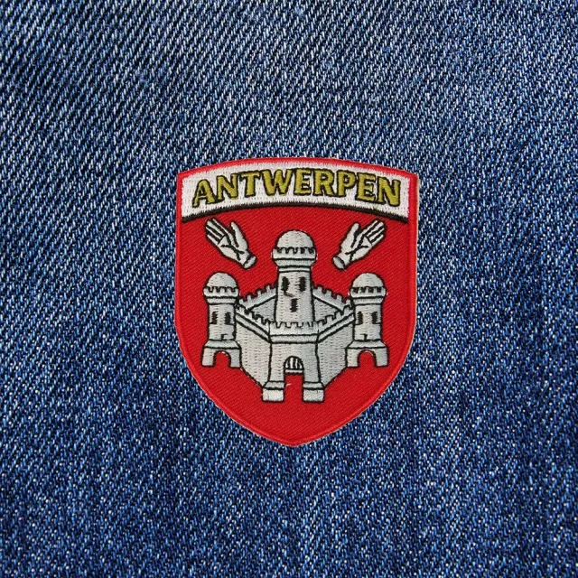 【A-ONE 匯旺】DIY飾布貼 比利時 安特衛普 刺繡徽章 飾貼花 刺繡布貼 補丁布貼 燙布貼(No.041)