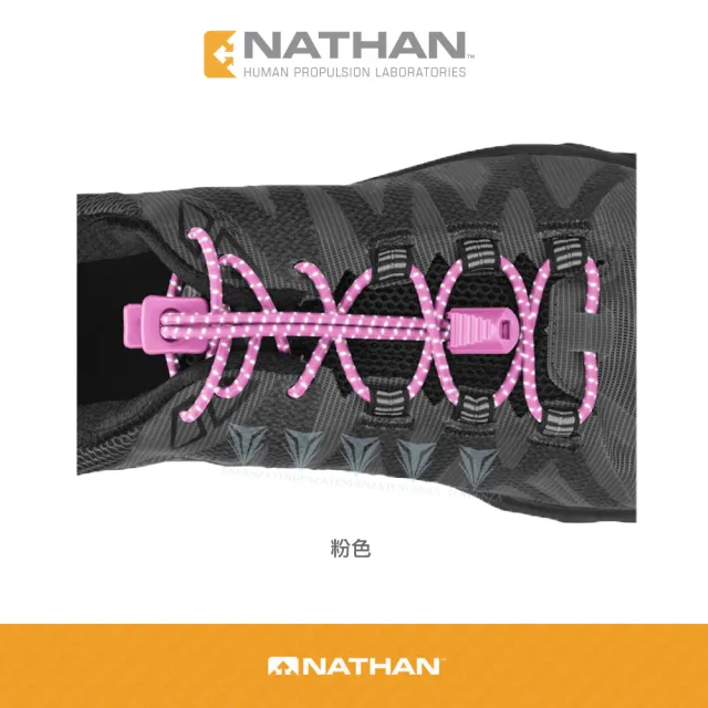 【NATHAN】反光快扣鞋帶 Reflective Lock Laces(長跑/快扣鞋帶/免綁鞋帶/反光/夜跑)