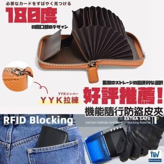 【DR.Story】高質感好評摺疊隨行防盜零錢包皮夾 防盜錄錢包短夾