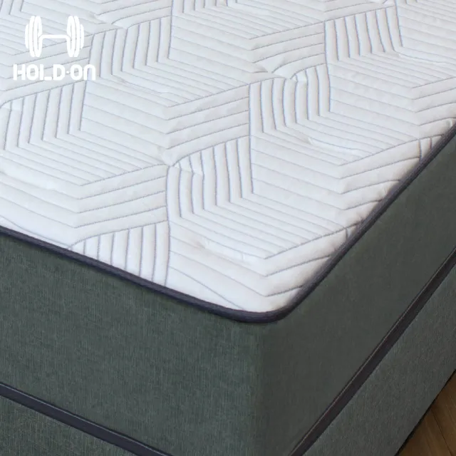 【HOLD-ON】舉重床GS-1 上下墊組合(德國高碳錳鋼獨立筒床墊與弓形彈簧下墊的完美組合 雙人特大7尺)