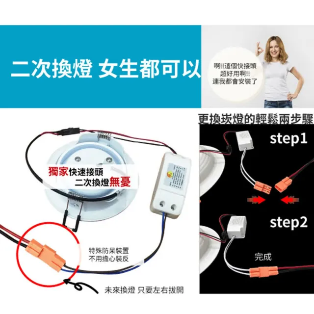 【青禾坊】好安裝系列 歐奇OC 10W 9cm 1入 可調角度聚光型 超薄款小崁燈 含變壓器(TK-AU110R)