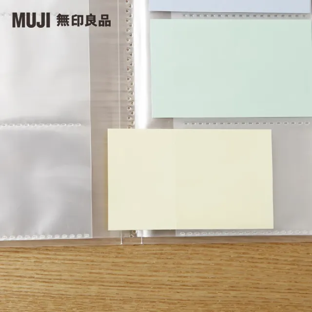 【MUJI 無印良品】聚丙烯票卡夾/側入式收納.3段.60個口袋