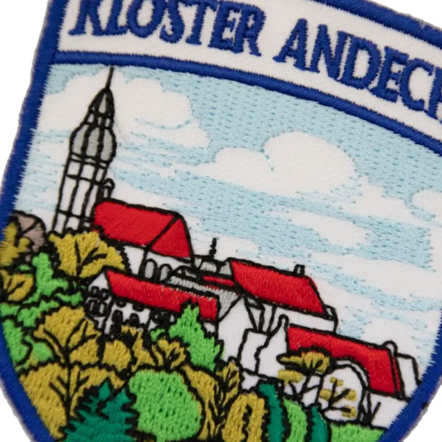 【A-ONE 匯旺】帽子貼花刺繡徽章 德國 安德希斯修道院地標 熨燙臂章 衣服褲子補丁 衣服 DI(No.124)