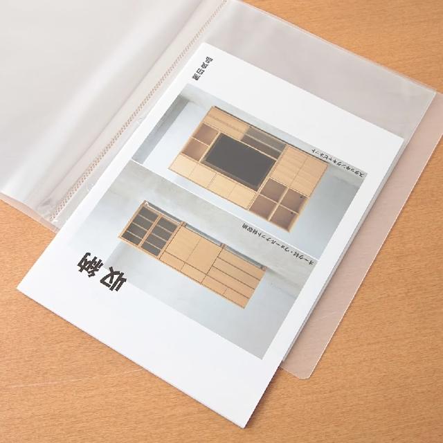【MUJI 無印良品】聚丙烯軟質內頁透明資料夾/A4.60口袋