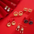 【Jpqueen】中國風甜美閃鑽小老虎造型耳環(17款可選)