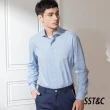 【SST&C 最後55折】舒適純棉藍色迴型印花襯衫0312203022