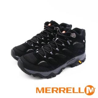 【MERRELL】男 MOAB 3 MID GORE-TEX 防水登山中筒鞋 男鞋(黑)