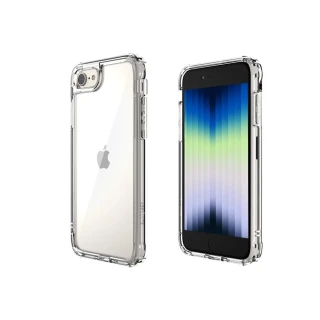 【ABSOLUTE】iPhone SE3/SE2/8/7 4.7吋專用 LINKASEAIR軍規防摔抗變色抗菌大猩猩玻璃保護殼(不思議淨透)