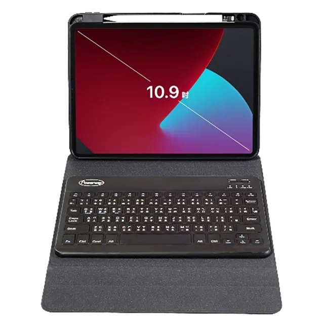 Powerway For iPad 10.9吋平板專用立座型藍牙鍵盤皮套組(Air5/Air4)