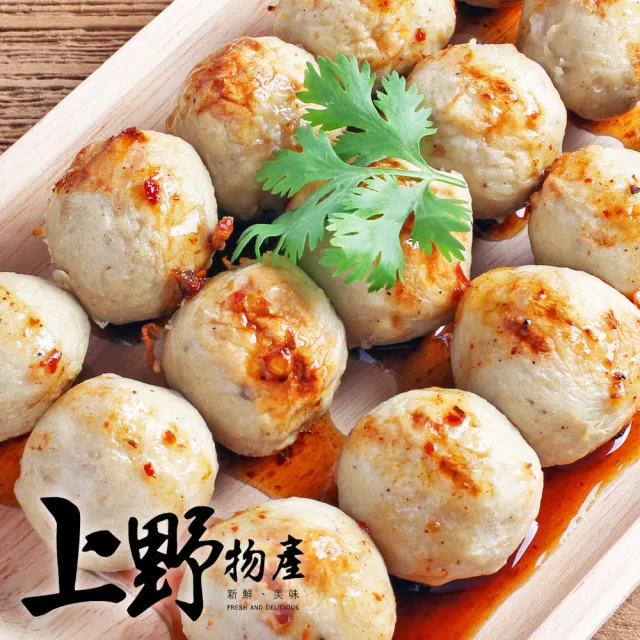 【上野物產】脆爽鱈魚丸 5包(240g±10%/約20顆/包)