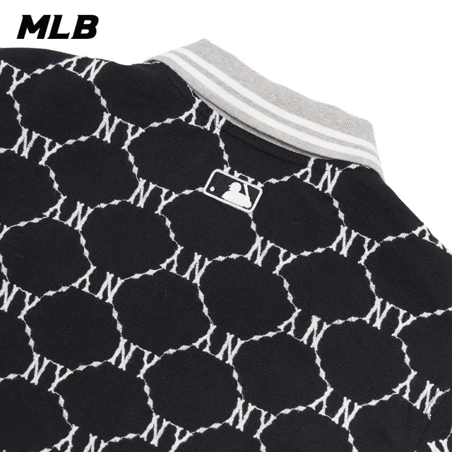 【MLB】女版短袖Polo衫 MONOGRAM系列 紐約洋基隊(3FPQM6023-50BKS)