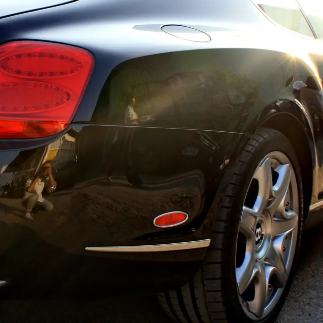 【IDFR】Bentley 賓利 Continental GT 2003~2008 鍍鉻銀 後側反光片框(後側反光片框 後側保桿飾框)