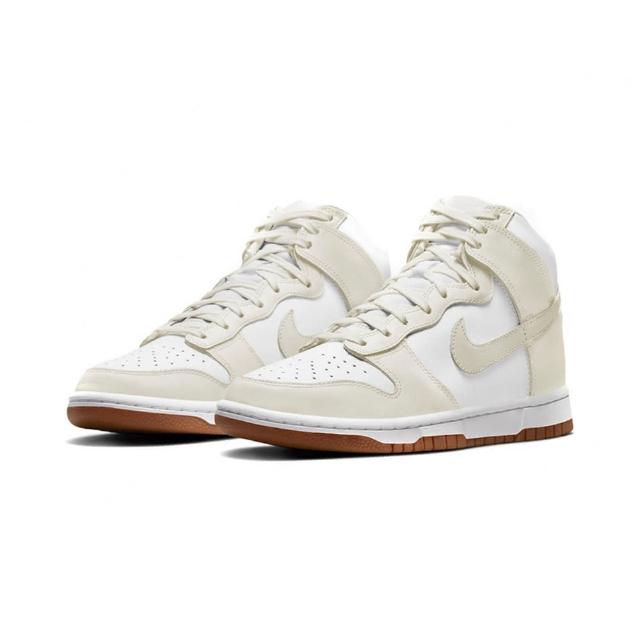 【NIKE 耐吉】Nike Dunk High Sail Gum 奶油白 米白 卡其底 高筒 休閒鞋 DD1869-109