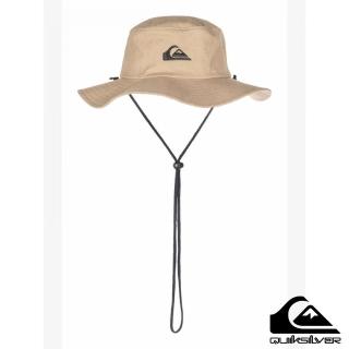 【QUIKSILVER】男款 配件 戶外運動帽 漁夫帽 休閒帽 衝浪帽 BUSHMASTER(卡其)