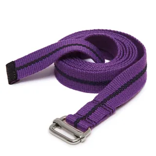 【agoy】窄版止滑瑜伽繩 91x2.5 公分 - 迷霧紫(一組2條)