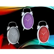 【WE CHAMP】雙鈴造型掛鐘-10吋 時尚紫/高貴紅/品味灰(造型 掛鐘 靜音 簡約 時鐘)