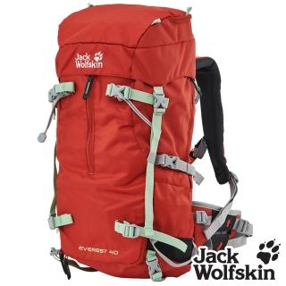 【Jack wolfskin 飛狼】Everest 登山揹包 40L(橘紅)
